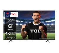 TV QLED Pro Tcl 55C655 139 cm 4K UHD Aluminium brossé Aluminium brossé A