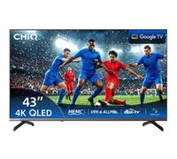 CHIQ U43QST 43 Pouces TV Smart Google TV QLED 4K UHD avec HDR10, ALLM&VRR pour Jeu, MEMC, Contrôle Vocal, Design Métallique Ultra-Fin, Dolby Audio, Wi-FI 2.4G/5G (Nouveau Modèle)
