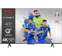 TV QLED Tcl 43C69B 108 cm 4K UHD 2024 Aluminium brossé