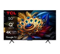 TV QLED Tcl 50C69B 126 cm 4K UHD 2024 Aluminium brossé
