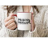Tv Series Prison Break Michael Scofield Barbed Wire Red Handle Mug Coffee Tea Mug 312ml Cup