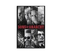 TV Series Sons of Anarchy Character Collection Poster Peinture décorative sur toile Art mural pour salon, chambre à coucher, art mural, impression d'image moderne, décoration de chambre familiale, 40