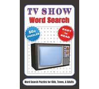 TV Show Word Search Puzzle Book: Word Searches with Easy to Read Print about TV Shows, Entertainment, Streaming and More | 6x9 inches, 110 pages | 50+ ... … Gift for Vacations, Holidays, and Free Time