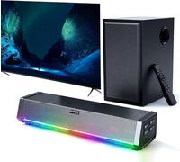 Tv Speakers, Bluetooth Enabled/Optical/Aux/Coaxial Inputs/Remote Control, Home Theater Speaker Soundbar Audio Wireless Tv + Subwoofer