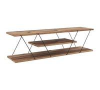 TV Stand HOMITIS 3 Étagères Scandinave 120 x 33 x 30 cm Robuste jusqu'à 65" TV