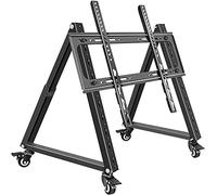 TV Stds Support TV Roulant STD, Chariot De Moniteur Basse Hauteur avec Roues pour Téléviseur à écran Plat 32-70 Ih, Visualisation Réglable 40°-70°