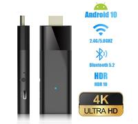 TV stick Q6 H313 2G + 8G Clé TV wifi double bande Android 10 multimédia avec Télécommande vocale