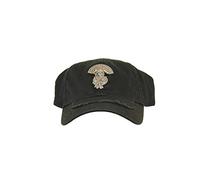 TV Store SOA Sons of Anarchy Casquette de baseball stretch noire ajustée avec métal argenté, Noir , L/XL