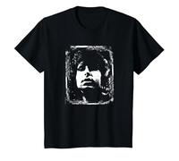 TV Times Jim Morrison Rétro T-Shirt, Enfant, Noir, 2 Ans