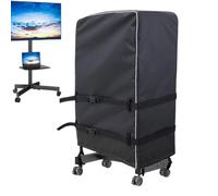 TV Trolley Cover - Reflective Stand Cover, Reflective Mobile TV Case with Windproof Buckle Webbing | Protective Television Stand Cloth for Indoor and Outdoor Use, Living Room, Garden, Office