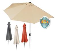 TV Unser Original Easy. maxx Parasol de Balcon Semi-Circulaire Beige