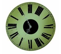 TV unser Original Horloge De Gare Décoration Murale avec des roulettes 08536