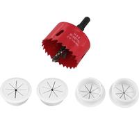 TV Wire Hider for Wall 2?3/8in 60mm Hole Cord Hider in Wall Cable Management Kit Includes 4 Pass Throughs 1 Hole Saw Drill Attachment 10 Cable Ties