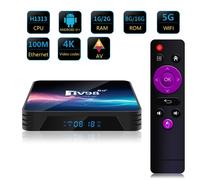 TV98 Android 12.1 TV Box 2G+16G H313 Chipset Smart Set Top Box Builtin 2.4G/5G WiFi Bluetooth Netflix Google Store Boîte multimédia