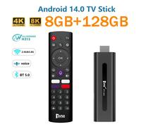 TV98 ATV Stick Smart Android 14 Allwinner H313 Quad Core 4G 5G WiFi double HD 8K 4K Lecteur multimédia BT5.0 8GB 128GB Télécommande vocale IPTV tv98atvstick64g