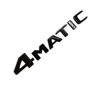 TVAAGHBCBR Autocollant de Coffre arrière de Voiture Noir ABS, emblème ML 300 320 350 400 500, Compatible avec Mercedes ML300 ML350 W166 W163 W164(4MATIC Black Flat)