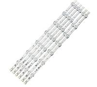 TVAAGHBCBR Barre LED Compatible for 49PUS6031/12 LUX149003 TD49UHDLED19 VES490QNDL-2D-N11 VES490QNDS-2D-U11 VESTEL 49 UHD DRT VNB AB 49PUS6031 6 pièces