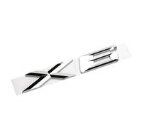 TVAAGHBCBR Emblème de Coffre arrière de Voiture en ABS Noir chromé, Logo X6 Compatible avec BMW X6 E71 F16 E72 G06(Chrome Silver)