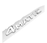 TVAAGHBCBR Emblème de Coffre arrière en ABS chromé 4MATIC Compatible avec Mercedes Benz CEGS GLC GLS(Chrome 17)