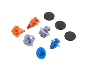 TVAAGHBCBR Kit de Clips de Panneau de Voiture en Plastique ABS numéro de pièce 75392-60031 3 Types 4 Couleurs Placement de Porte Avant Compatible for Toyota Prado 120 série 5 Portes
