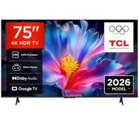 Téléviseur LED LCD TCL 75P6L Google TV 4K HDR