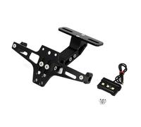 TVCIGOQ Support de Plaque Moto, pour Yamaha T Max 530 2012-2015 Tmax 500 TMax 560 lumière LED de Moto réglable télescopique en Alliage d'aluminium Support de Plaque d'immatriculation