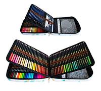 tvfly 72 Crayons aquarelle, 24 Stylos pinceaux à double pointe, 12 Crayons à croquis, accessoires et Crayons de couleur, Parfaits pour les artistes débutants adultes dessin, coloration