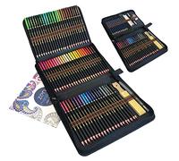 tvfly Crayons Couleurs de Dessin, 96 pcs Crayon Aquarellables et Crayon de Dessin - Artiste Set pour Coloriage et Dessin,Idéal Pour Les Artistes Débutants Et Professionnels
