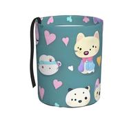 TVGPYBXF Adorable poubelle de voiture Little Fox - Poubelle de voiture anti-fuite, sans odeur, vous permet de voyager propre et hygiénique.