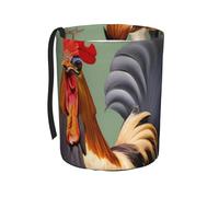 TVGPYBXF Poubelle de voiture coq et poulet - Poubelle de voiture anti-fuite, sans odeur, vous permet de voyager propre et hygiénique.