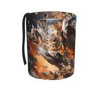 TVGPYBXF Poubelle de voiture Rugby On Fire - Poubelle de voiture anti-fuite et sans odeur, vous permet de voyager propre et hygiénique.