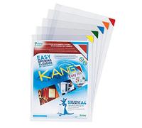 TVIEW BY TARIFOLD Sachet de 5 pochettes-coins A4 KANG assortis, repositionnables sur tous support lisses