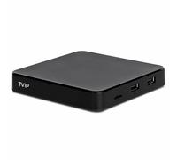 TVIP S-Box v.605 SE IP TV 4K HEVC HD Android 6.0 Linux Multimedia Stalker IP TV Streamer 1 Go RAM + 8 Go eMMC, Carte MicroSD, EXT.IR avec WiFi 5 GHz