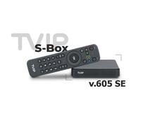TVIP S-Box v.605 SE Récepteur IP Linux 4K UHD Dual-WiFi LAN BT HDMI USB Noir