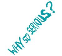 TVIVID Autocollants de voiture « Why So Serious ? » - Lettres créatives - Lettres décoratives en vinyle