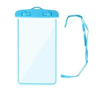 TVIVID Sac étanche pour téléphone portable - Protection d'écran tactile - Étanche - Pour filmer sous l'eau - Fournitures de natation - Bleu