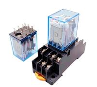 TVJSIVQB HH53P MY3NJ, Micro-Relais électromagnétique intermédiaire, avec Base, 11 Broches, 3NO/3NC, 5 A, 110/220 VCA, 12/24 VCC, équipement électrique(Has Socket,1pcs AC220V)