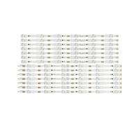 TVKSIPAR Bande LED 12 Lampes adaptées for Philips TV 55 Pouces, 55PUH6400/88 55PUK6400/12 55PFF6650/T3 TPT550J1-QVN03.U E556 LB55052 V0_00 LB55052 V1_00