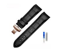 TVKSIPAR Bracelet De Montre À Extrémité Incurvée En Cuir Véritable, 22mm, 23mm, 24mm, Adapté À La Ceinture De Montre For Tissot 1853, Adapté For COUTURIER T035627A T035407A T035439 For Hommes(Black-ro
