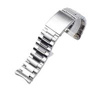 TVKSIPAR Bracelet de montre adapté au For Diesel DZ4318 4323 4283 4309, en acier inoxydable, for homme, 26mm, argent et noir(Silver)