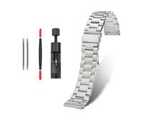 TVKSIPAR Bracelet De Montre En Acier Noir Mat 20 Mm/22 Mm For Homme, Compatible For Timex T49963, T49905, TW4B14200, En Acier Inoxydable(54-silver,20mm)