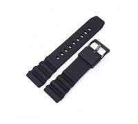 TVKSIPAR Bracelet de montre en caoutchouc 20mm 22mm adapté for Rolex adapté for Seiko SKX007 Bracelet en Silicone de plongée étanche hommes Bracelet de Sport adapté for bracelet citoyen(Black-Black,20