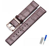 TVKSIPAR Bracelet De Montre En Cuir For CK K2G211K2G231K2Y211K2Y231, Avec Boucle À Chaîne, For Hommes Et Femmes, 16 Mm, 18 Mm, 20 Mm, 22 Mm(Silver white,16mm)