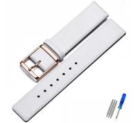 TVKSIPAR Bracelet De Montre En Cuir For CK K2G211K2G231K2Y211K2Y231, Avec Boucle À Chaîne, For Hommes Et Femmes, 16 Mm, 18 Mm, 20 Mm, 22 Mm(Blue Light Blue,20mm)