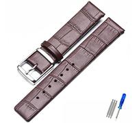 TVKSIPAR Bracelet De Montre En Cuir For CK K2G211K2G231K2Y211K2Y231, Avec Boucle À Chaîne, For Hommes Et Femmes, 16 Mm, 18 Mm, 20 Mm, 22 Mm(BLACK WHITE,20mm)