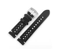 TVKSIPAR Bracelet De Montre En Cuir Véritable, Noir, Marron, Couleur Café, Adapté for Bracelets De Montre For Rallye, Bracelets De Rechange, 18mm, 20mm, 22mm(Black,24mm)