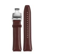 TVKSIPAR Bracelet de montre en cuir Vintage, 18mm, adapté for Casio AE1200 A158W/A168/f91w/AE-1200WHD/A158/A159/A169(A-brown-silver a)