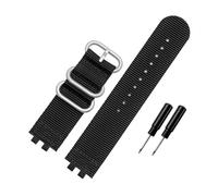 TVKSIPAR Bracelet De Montre En Nylon For Casio Small Cube GMW-B5000, Bracelet De Montre En Toile BRIC For Homme, Étanche, 24 Mm, Noir(Black-silver bucke)