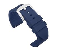 TVKSIPAR Bracelet De Montre En Silicone 18 Mm, 19 Mm, 20 Mm, 21 Mm, 22 Mm, Étanche, Sport, For Hommes, For Rolex, For Seiko, Bracelet De Rechange(Blue-silver buckle,22mm)