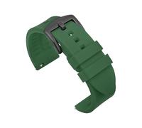 TVKSIPAR Bracelet De Montre En Silicone 20 Mm, 22 Mm, 24 Mm, Étanche, Sport, For Hommes, For Rolex, For Seiko, Bracelet De Rechange(Green-black buckle,22mm)